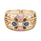 Bracelet Bracelet Manchette Chanel "San Marco" or rose, diamants et spinelles. 58 Facettes 31122