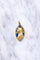 Pendentif Médaille ancienne en or, Vierge Marie, et émail plique-à-jour 58 Facettes