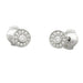 Boucles d'oreilles Puces Tiffany & Co., "Mini Circlet", platine et diamants. 58 Facettes 31870