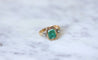 Bague Bague style Victorien émeraude et diamants 58 Facettes