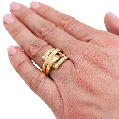Bague 52 Bague Boucheron, "Déchaînée", or jaune, diamants. 58 Facettes 31207