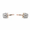 Boucles d'oreilles Boucles d'oreilles Dormeuses Or rose Diamant 58 Facettes 2090636CN