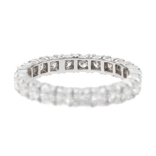 Bague 55.5 Bague Alliance américaine Or blanc Diamant 58 Facettes 2602110CN