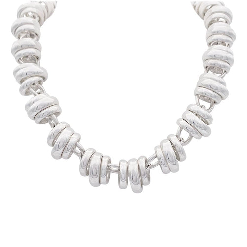 Collier Collier Pomellato 67, "Rondelles", argent. 58 Facettes 32768
