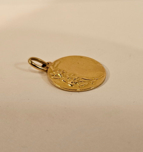 Pendentif Médaille Vierge Marie Rosa Mystica 58 Facettes