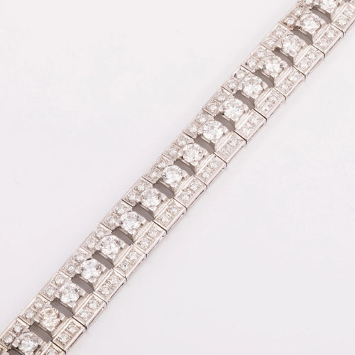 Bracelet Bracelet diamant en or gris 58 Facettes 0