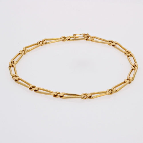 Bracelet Bracelet gourmette limée or jaune 58 Facettes CVBR36