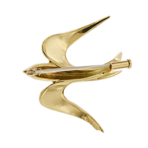 Broche Broche hirondelle diamants 58 Facettes 31448