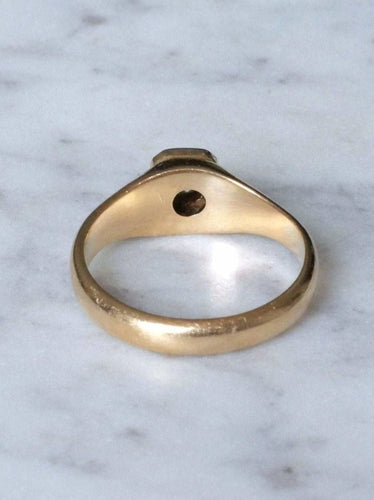 Bague Bague Jonc Solitaire vintage deux ors et diamant 58 Facettes