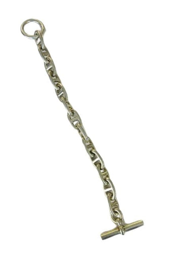 Bracelet Bracelet Hèrmes, maille chaine d'ancre en argent 58 Facettes