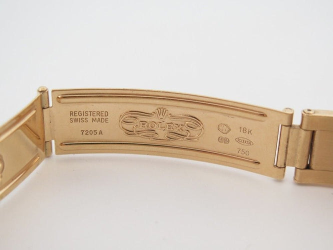 Montre vintage montre ROLEX oyster perpetual 67488 31 mm automatique or jaune 18k 58 Facettes 252911