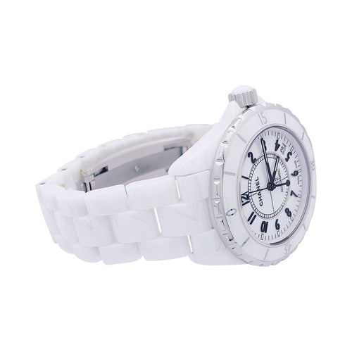 Montre Montre Chanel, "J12", céramique blanche. 58 Facettes 33583