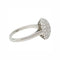 Bague 55 Bague boule en platine, or blanc et diamants. 58 Facettes 31667