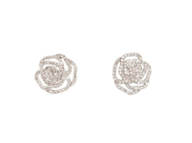 Boucles d'oreilles boucles d'oreilles VANESSA TUGENDHAFT la rose diamant or 58 Facettes 252504