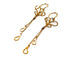 Boucles d'oreilles Boucles d'oreilles Pendantes Or jaune 58 Facettes 1292329CN
