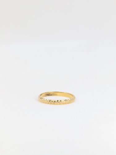 Bague Alliance vintage en or godronné 58 Facettes 551