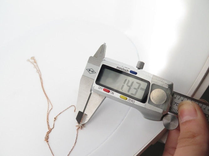 Collier collier DJULA etoile filante 40 a 43 cm en or rose 18k & diamants 58 Facettes 251960