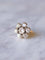 Bague Bague de fiançailles marguerite ancienne, or, argent et diamants 58 Facettes