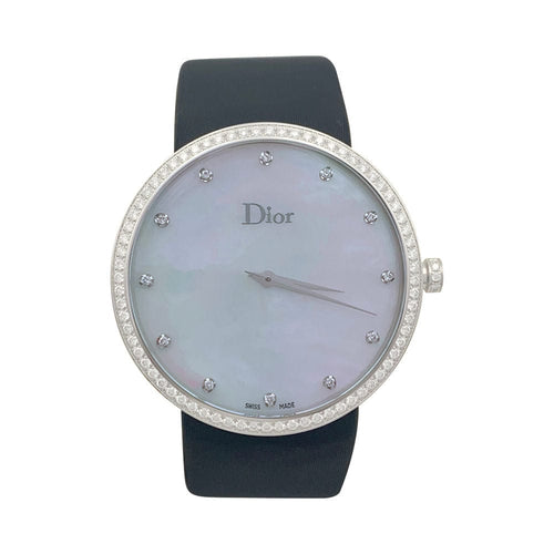 Montre Montre Dior, "La D de Dior", acier, nacre, diamants. 58 Facettes 32213