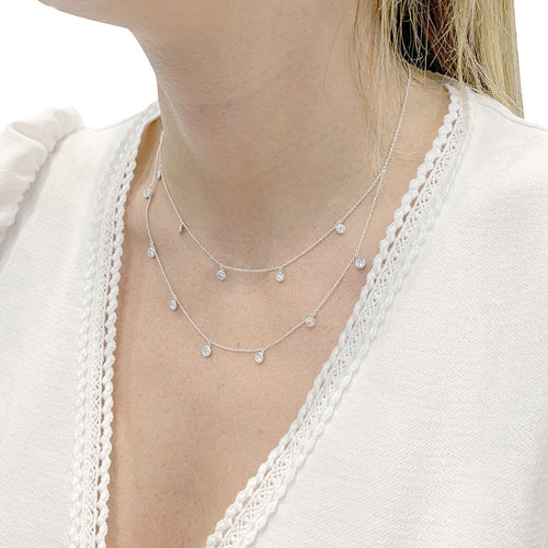 Collier Collier Messika or blanc, diamants. 58 Facettes 33065