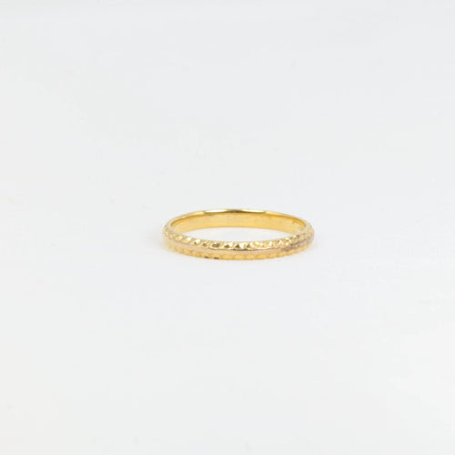 Bague Alliance vintage en or godronné 58 Facettes 551