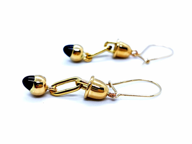 Boucles d'oreilles Boucles d'oreilles Or jaune Saphir 58 Facettes 1052836CD