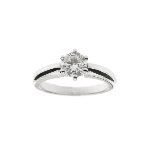 Bague 54 Bague solitaire Or blanc Diamant 58 Facettes 4114