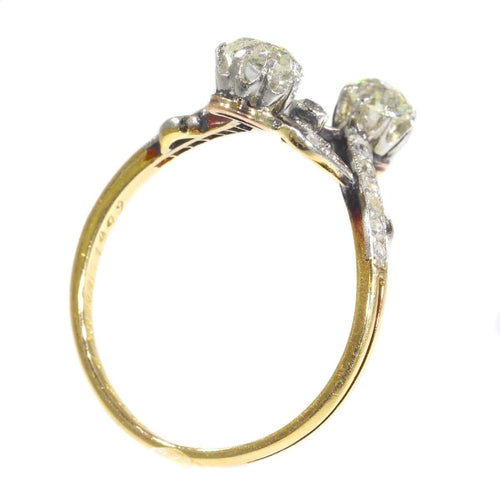 Bague 57 Diamond toi et moi ring 58 Facettes 21120-0105