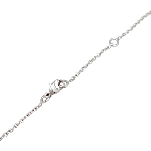 Collier Chaîne et pendentif Chaumet modèle "Anneau" en or blanc, diamant. 58 Facettes 32077
