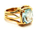 Bague 52 Bague Or jaune Aigue marine 58 Facettes 1649211CN