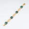 Bracelet Bracelet or jaune, malachite 58 Facettes 1