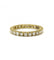 Bague 51 / Jaune / Or 750 Alliance américaine 24 Diamants 58 Facettes 190024R