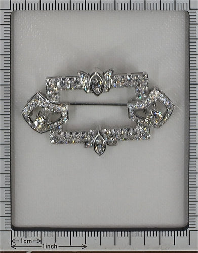 Broche Broche platine, diamant 58 Facettes 22329-0041
