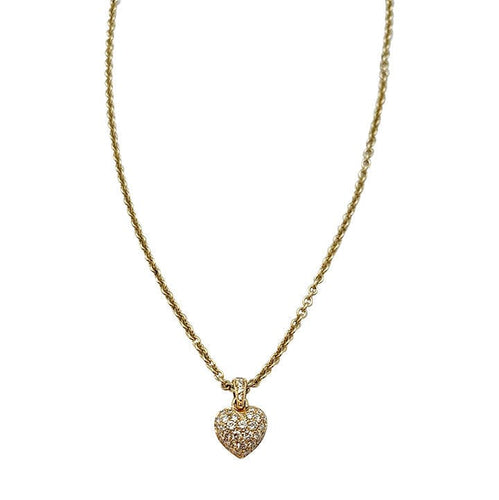 Collier Collier Cartier, "Coeur", or jaune, diamants. 58 Facettes 30966