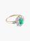 Bague 54 Bague Marguerite Emeraude et diamants 58 Facettes