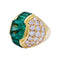 Bague 52 Bague dôme émeraudes, diamants. 58 Facettes 32436
