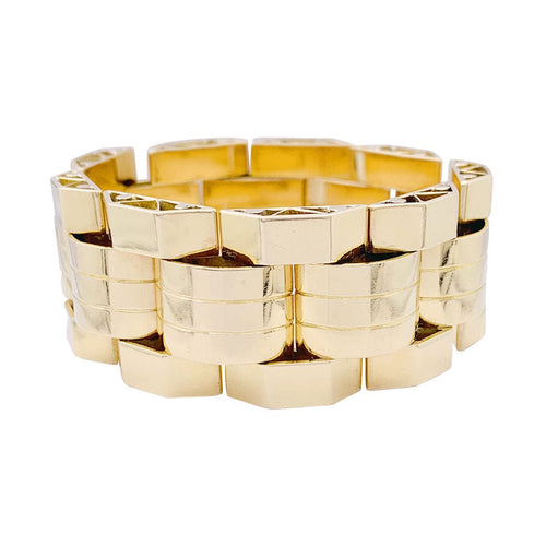 Bracelet Bracelet Tank or rose et or jaune. 58 Facettes 33344