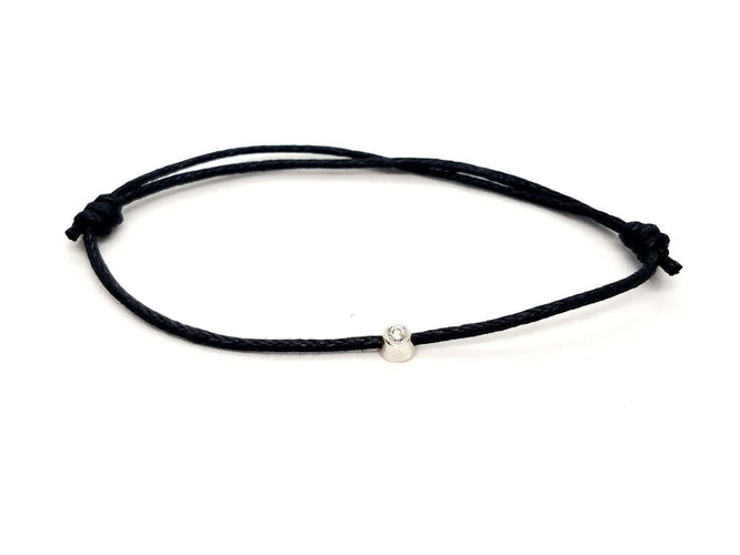 Bracelet Bracelet Cordon Or blanc Diamant 58 Facettes 578845RV