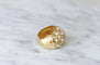Bague Bague jonc croisillons perles et diamants 58 Facettes