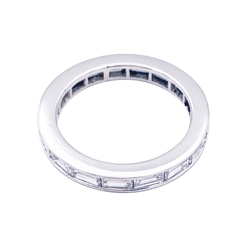 Bague 50.5 Alliance platine et diamants. 58 Facettes 33379