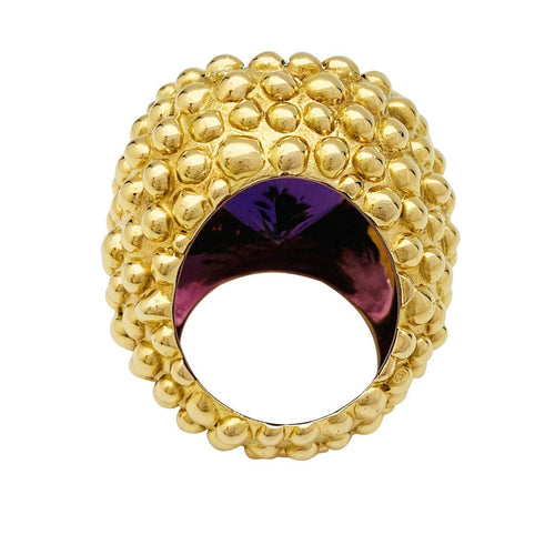 Bague 53 Bague Garnazelle or jaune, améthyste. 58 Facettes 30927