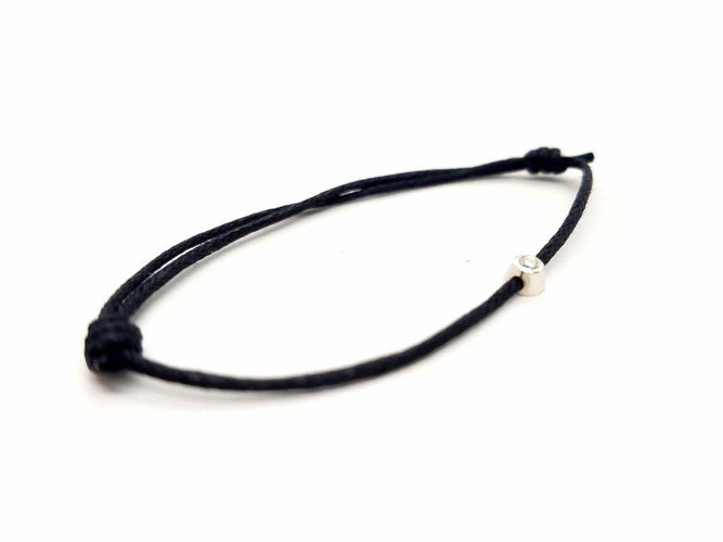 Bracelet Bracelet Cordon Or blanc Diamant 58 Facettes 578851RV