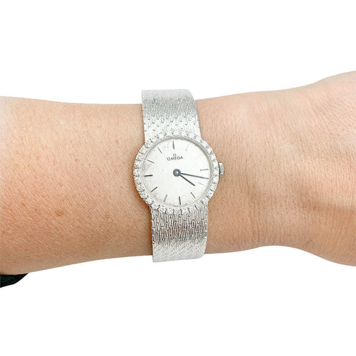 Montre Montre Omega or blanc et diamants. 58 Facettes 31356
