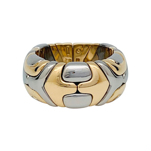 Bague 52 Bague Bulgari, "Alveare", or jaune et acier. 58 Facettes 31645