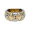 Bague 52 Bague Bulgari, "Alveare", or jaune et acier. 58 Facettes 31645