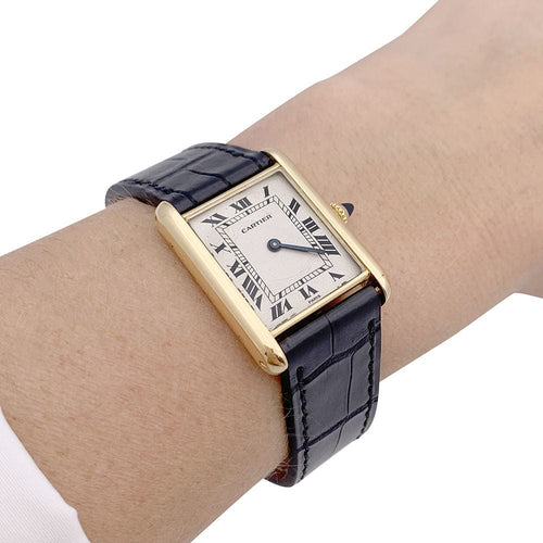 Montre Montre Cartier, "Tank Louis Cartier", or jaune. 58 Facettes 33293