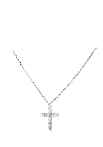 Collier Collier CARTIER Symboles Croix en Or Blanc 750/1000 58 Facettes 61929-57817