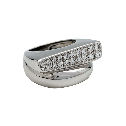Bague 53 Bague Fred, "Success", en or blanc et diamants. 58 Facettes 31071