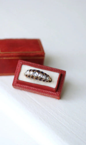 Bague Bague jarretière, diamants taillés rose 58 Facettes