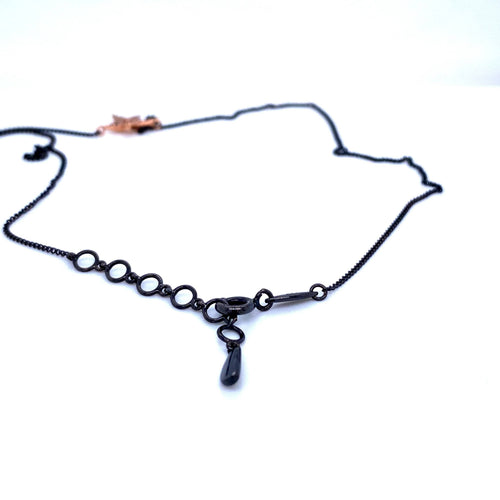 Pendentif Collier Design Pendentif Étoile Diamant Or Noir 58 Facettes